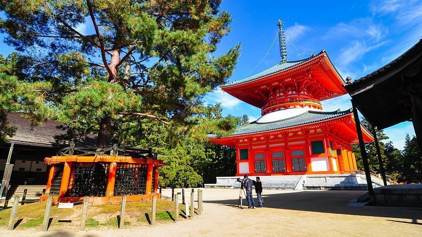 Kompleks Danjo Garan, pagoda Konpon Daito na Koyasan