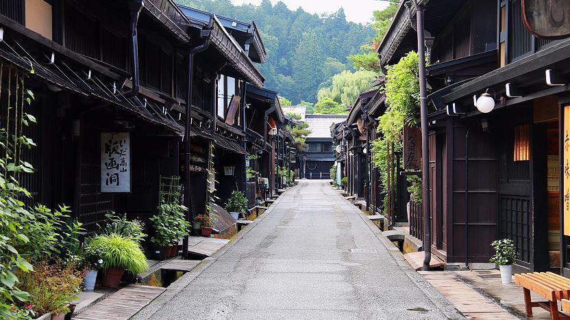 Sannomachi w Takayama, historyczna ulica z epoki Edo