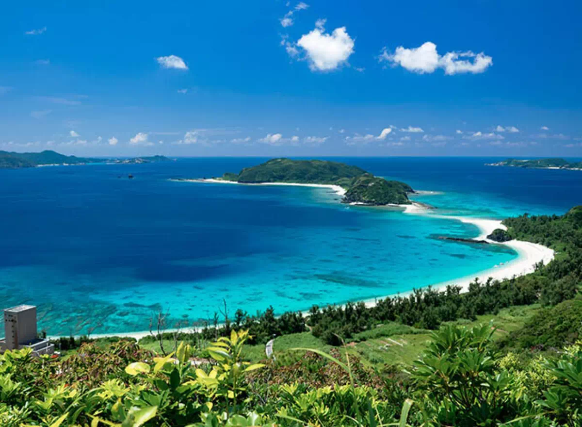 Wycieczka do Japonii z Okinawą, panorama wysp Kerama z punktu widokowego na Zamami